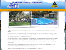 Tablet Screenshot of morganriversidecaravanpark.com.au
